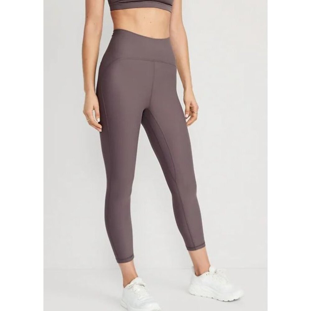 OLD NAVY extra high rise leggings 7/8 length in iridium size S